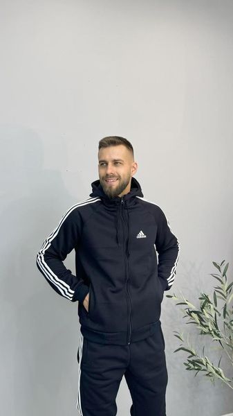 Спортивний костюм чоловічий з капюшоном adidas синього кольору 44 500-m1 фото