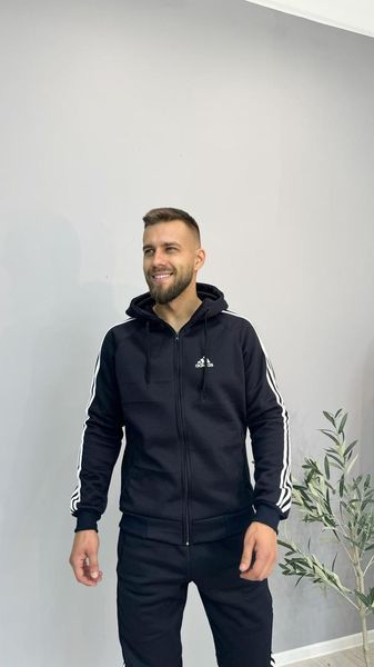 Спортивний костюм чоловічий з капюшоном adidas синього кольору 44 500-m1 фото