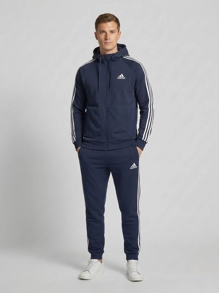 Спортивний костюм чоловічий з капюшоном adidas синього кольору 44 500-m1 фото