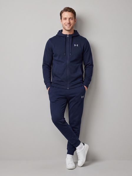 Чоловічий демісезонний спортивний костюм Under Armour трикотажний синій Темно-синій 600 фото