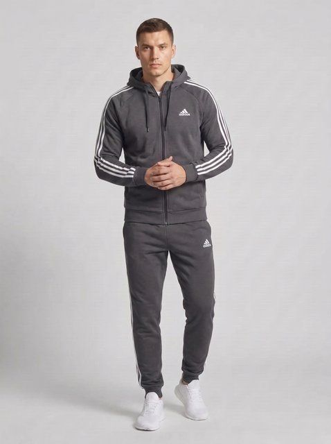 Спортивний костюм чоловічий  з капюшоном adidas графіт 44 500-m5 фото