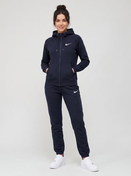 Жіночий теплий спортивний костюм Nike унісекс темно-синього кольору зимовий трикотажний комплект на флісі норма затишне худі та штани 11111 фото