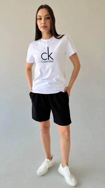 Жіночий літній комплект Calvin Klein білий 413 фото