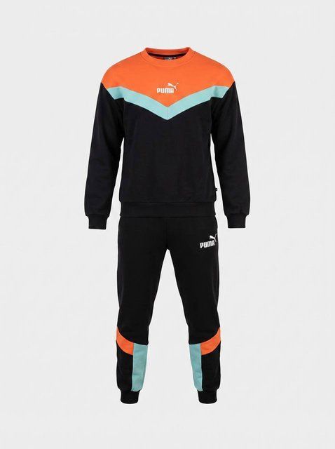 Чоловічий демісезонний спортивний костюм Puma бавовняний &mdash; кофта на блискавці та штани з вишитим логотипом 227 фото