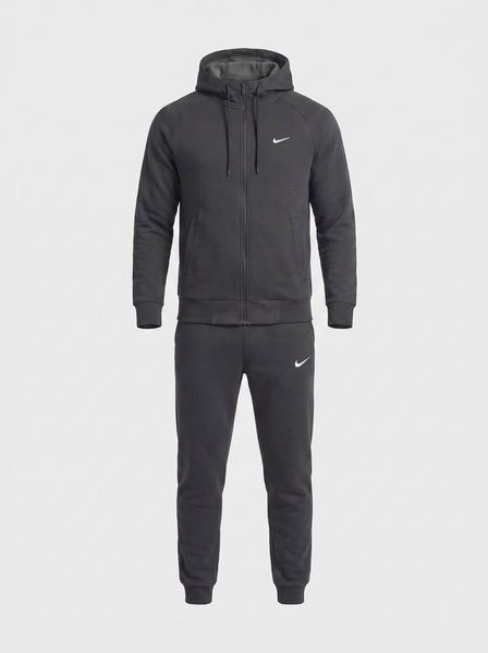 Чоловічий теплий спортивний костюм Nike темно-сірого кольору  11111-m1 фото