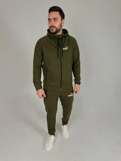 Чоловічий спортивний костюм Puma хакі 370 фото