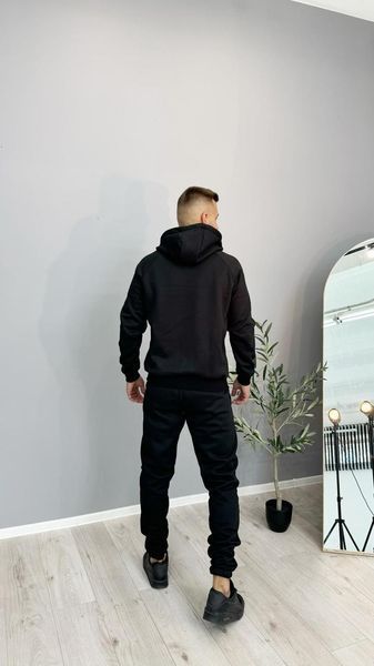Спортивний чоловічий  костюм Nike унісекс зима чорний 11111-m2 фото