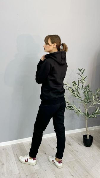 Спортивний чоловічий  костюм Nike унісекс зима чорний 11111-m2 фото