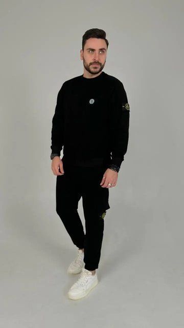 Спортивний костюм Stone Island чорний 359 фото