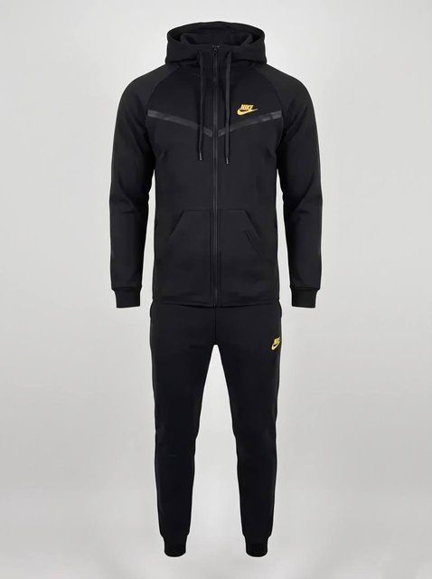 Чоловічий чорний спортивний костюм Nike трикотажний 237 фото