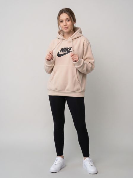 Тепле жіноче худі Nike зимова кофта тринитка на флісі брендова толстовка з капюшоном та логотипом 2591051555 фото