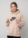 Тепле жіноче худі Nike зимова кофта тринитка на флісі брендова толстовка з капюшоном та логотипом 2591051555 фото 3