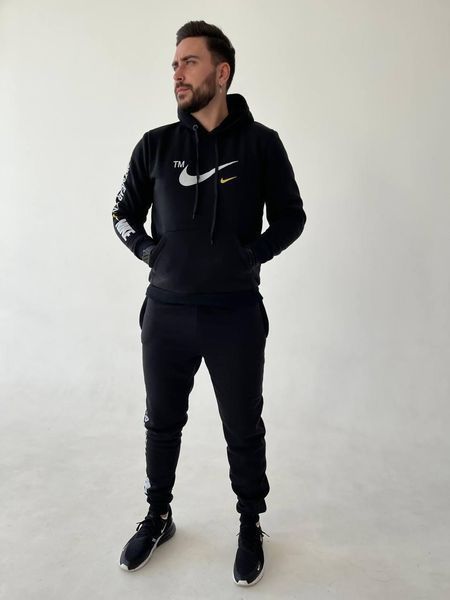 Чоловічий спортивний костюм Nike демісезонний трикотажний комплект норма класичний брендовий набір кофта та штани 303 фото