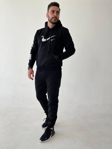 Чоловічий спортивний костюм Nike демісезонний трикотажний комплект норма класичний брендовий набір кофта та штани 303 фото