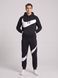 Чоловічий спортивний костюм Nike чорного кольору демісезонний трикотажний комплект норма брендовий набір світшот та штани 317 фото 4