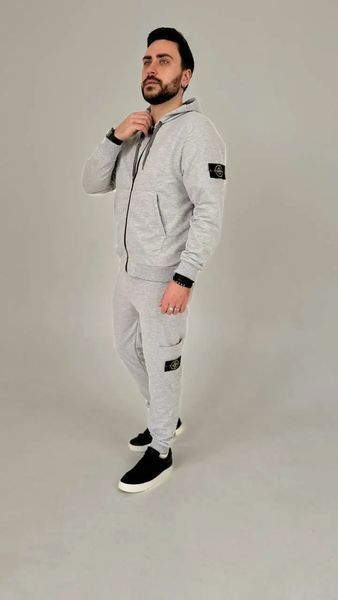 Спортивний костюм Stone Island сірий 391 фото