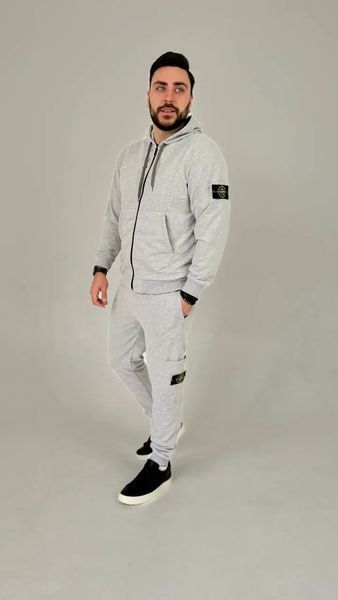 Спортивний костюм Stone Island сірий 391 фото