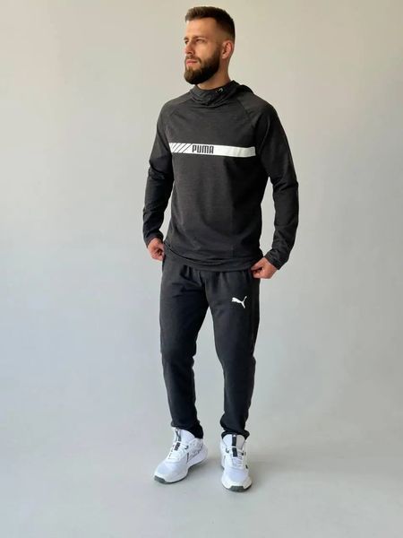 Чоловічий спортивний костюм Puma темно-сірий 419 фото