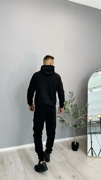 Жіночий теплий спортивний костюм Nike унісекс зимовий трикотажний комплект на флісі норма брендовий набір худі та штани 46 508 фото
