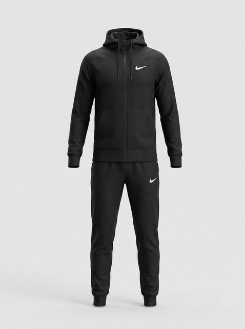 Чоловічий теплий спортивний костюм Nike чорного кольору 240 фото