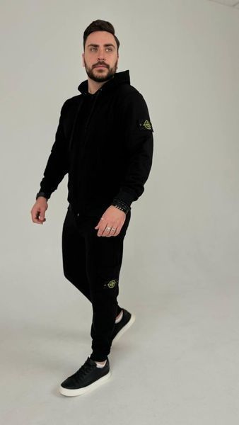 Спортивний костюм Stone Island чорний 391 фото