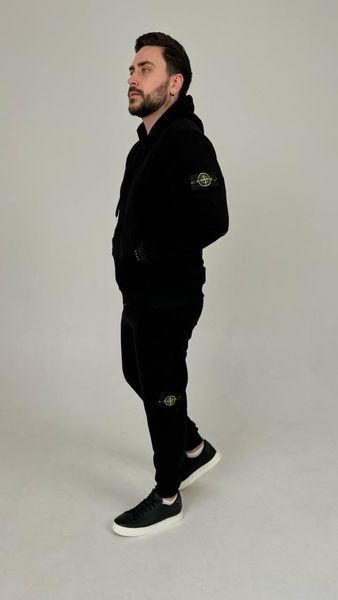 Спортивний костюм Stone Island чорний 391 фото