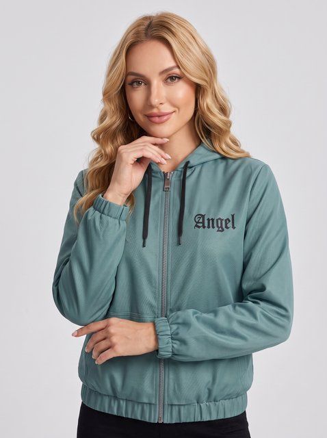 Жіноча демісезонна куртка Angel зелена весняна куртка з капюшоном норма смарагдова вітровка з плащівки 251 фото