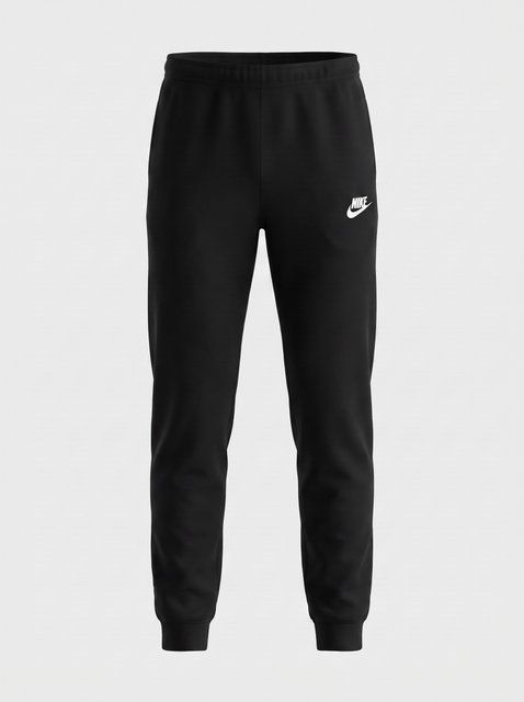 Чоловічі спортивні штани Nike батал чорні демісезонні трикотажні брюки великих розмірів 111115 фото