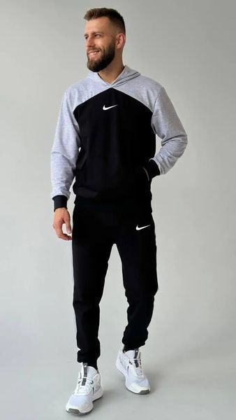 Чоловічий спортивний костюм Nike з світло-сірими вставками 441 фото
