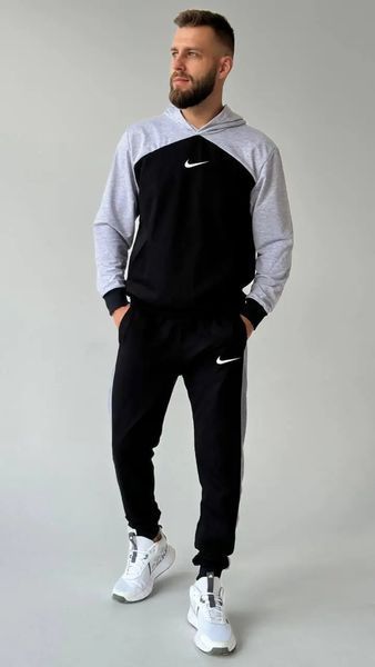 Чоловічий спортивний костюм Nike з світло-сірими вставками 441 фото