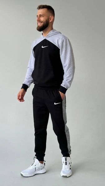 Чоловічий спортивний костюм Nike з світло-сірими вставками 441 фото