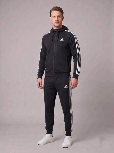 Чоловічий спортивний костюм Adidas з капюшоном трикотажний 452 фото