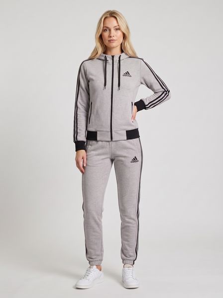 Спортивний костюм унісекс з капюшоном adidas сірий 500 фото