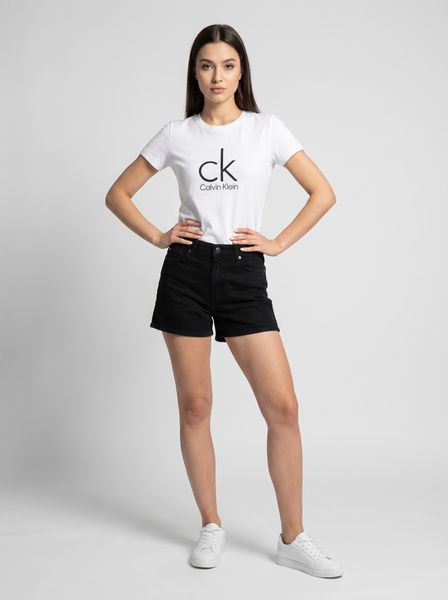 Жіноча літня футболка кулір Calvin Klein біла 8884 фото