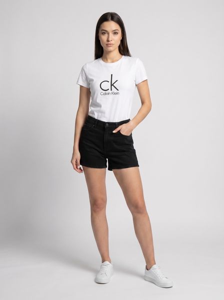 Жіноча літня футболка кулір Calvin Klein біла 8884 фото