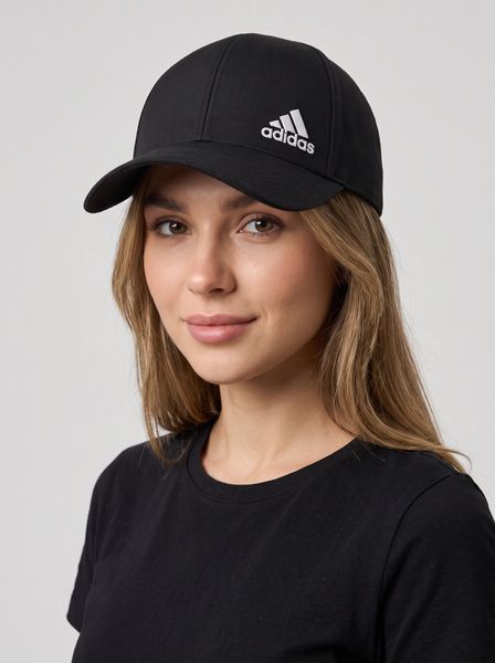 Універсальна бейсболка Adidas  літня демісезонна бавовняна кепка з вишитим логотипом та регульованим ремінцем 2591050607 фото